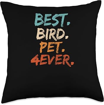 Fur, scales and feather friends 4Ever Best Bird 4EVER-Pet Animal Lover Throw Pillow, 18x18, Multicolor
