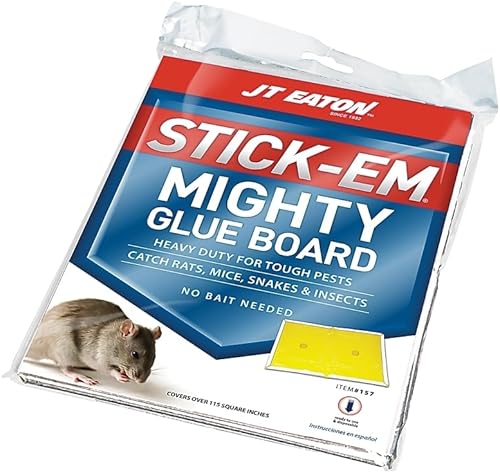 J T Eaton 157 StickEm Mighty Glue Board para ratas ratones insectos y más