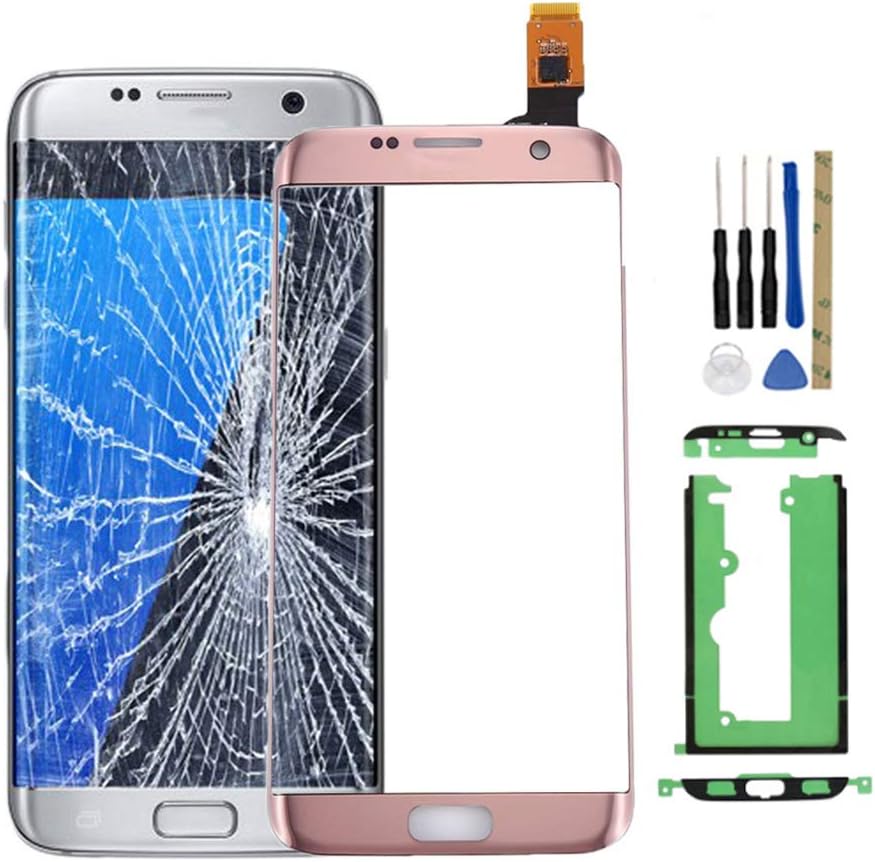 for Samsung for Galaxy S7 Edge Replacement Touch Screen Digitizer Outer Front Glass for G935V G935P G935F G935T G935A (not Include LCD - Pink)