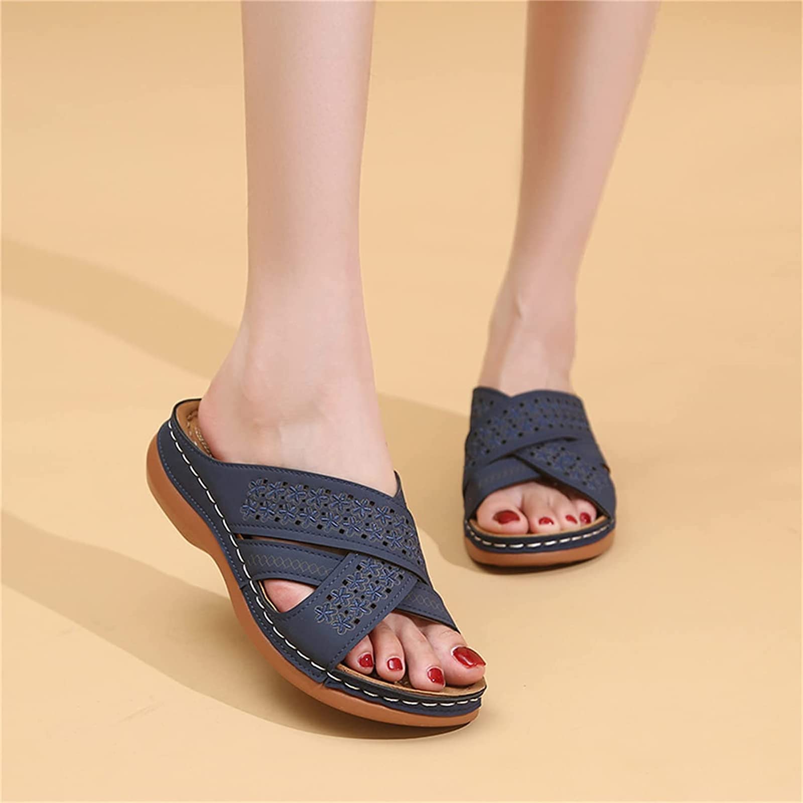 Amazon.com: OMIREL Women's Platform Wedges Flowers
