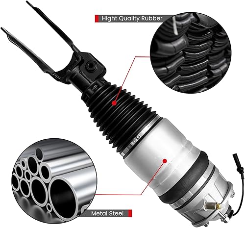Miniatura 5 de VIGOR Amortiguador de aire delantero izquierdo compatible con 2010-2018 Touareg 7P, Audi Q7 y Porsche Cayenne II 92A puntal de aire del coche, OEM
