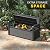GULAIMOAO 80 Gallon Outdoor Storage Bench, Resin Patio Storage Bench with Armrest, Lockable Deck Boxes Outdoor Waterproof and UV Resistant for Patio Cushions, Garden Tools and Pool Supplies, Black