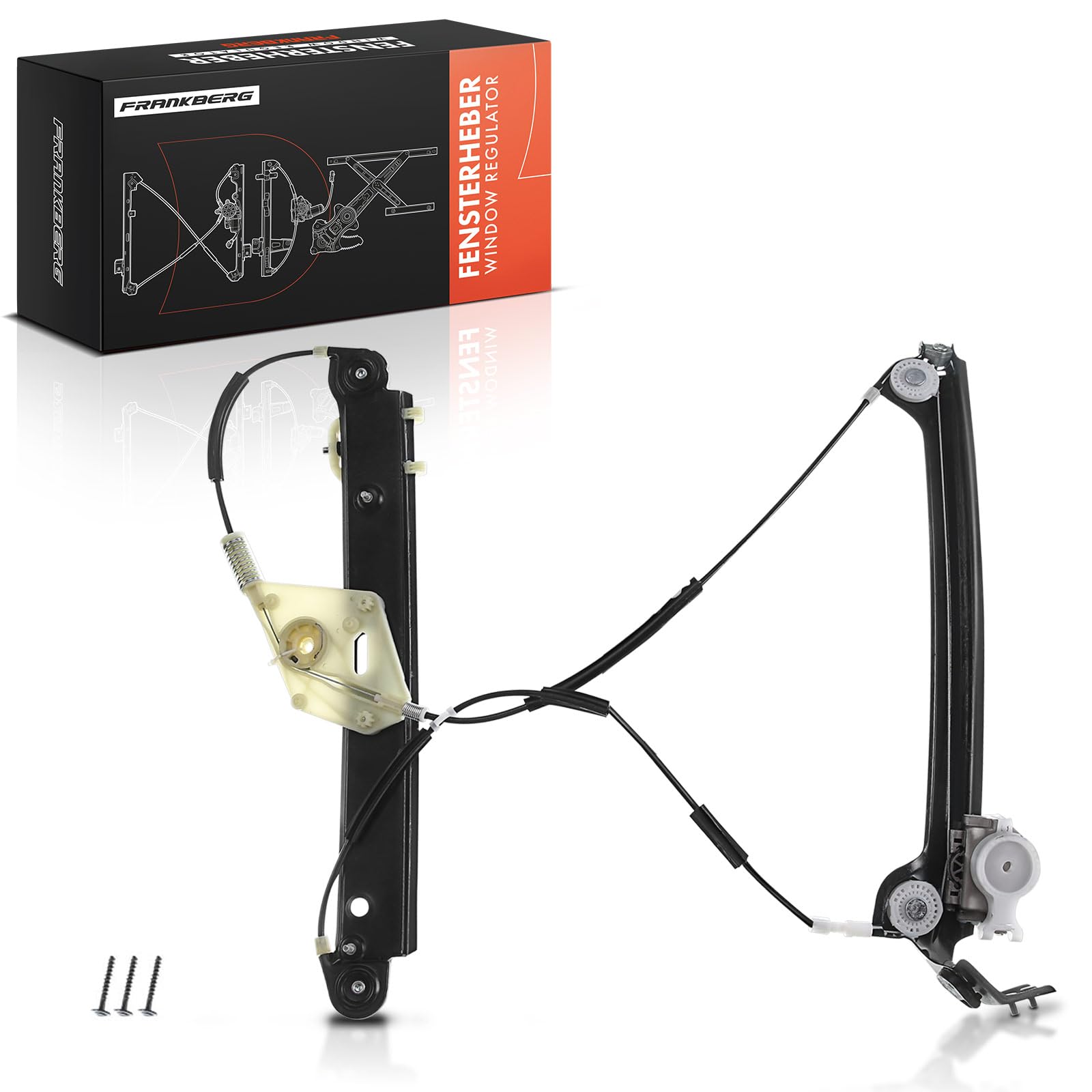 Frankberg Regulador de la ventana delantera izquierda 51337165595 | Compatible con: Serie 1 Convertible E88, Serie 1 E81, Serie 1 Coupé E82, Serie 1 E87