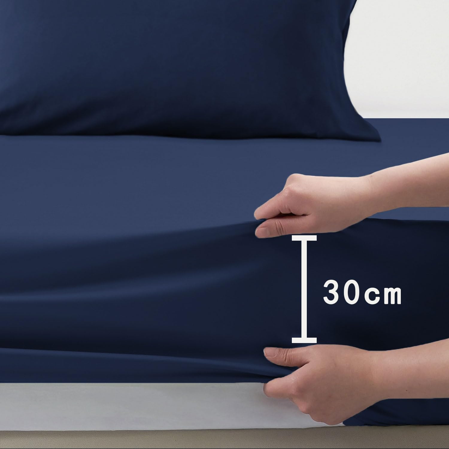 FARFALLAROSSA Set Lenzuola Una Piazza e Mezza 120x190/200 - Completo Letto 3 Pezzi Microfibra Premium - Lenzuolo Angoli, Sopra e Federa 50x80 - Blu