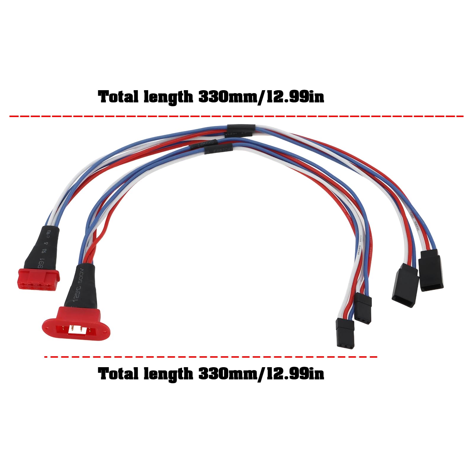 Create idea MPX 8Pin Multi-Wire Servo Extension Plug 2 Lead Male and Female Set 20AWG for RC Models - Image 4