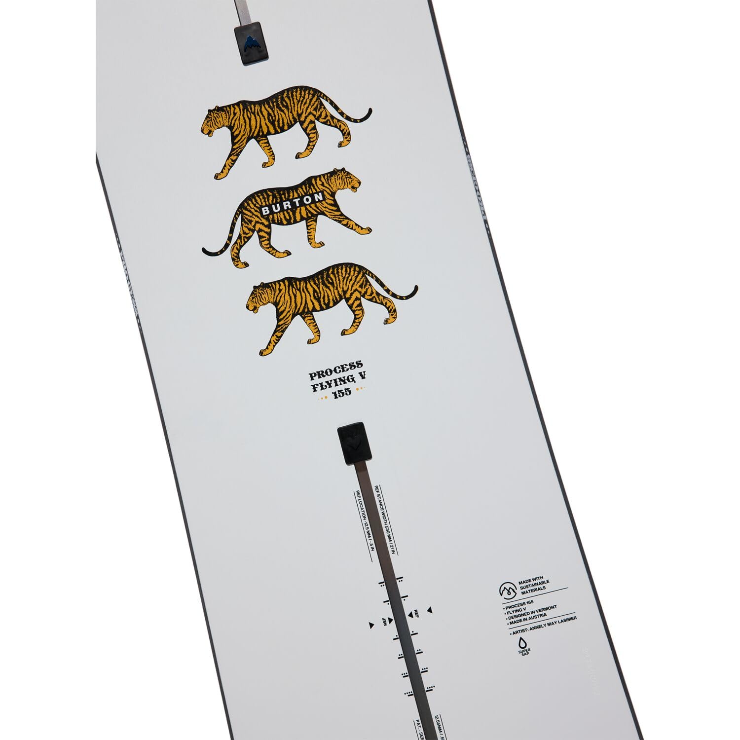 Burton - Planche De Snowboard Men's Process Flying V Homme - Homme - Taille 155 - Blanc