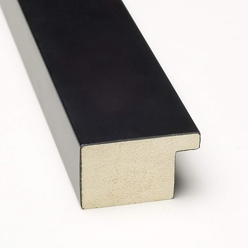 Miniatura 2 de Amanti Art Tablero de corcho natural para pared (32 x 14) con marco de madera negra y negra, tablero de corcho mediano para oficina, tablero de