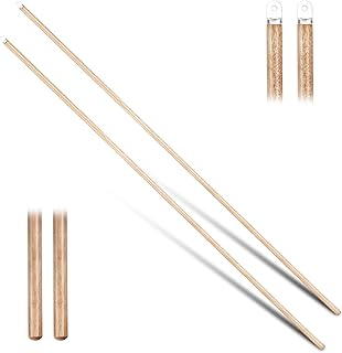 Bokon 2 Pieces Blind Wand Vertical Blinds Stick Replacement with Hook and Handle for Window Opener Accessory (Wood,30 Inch)