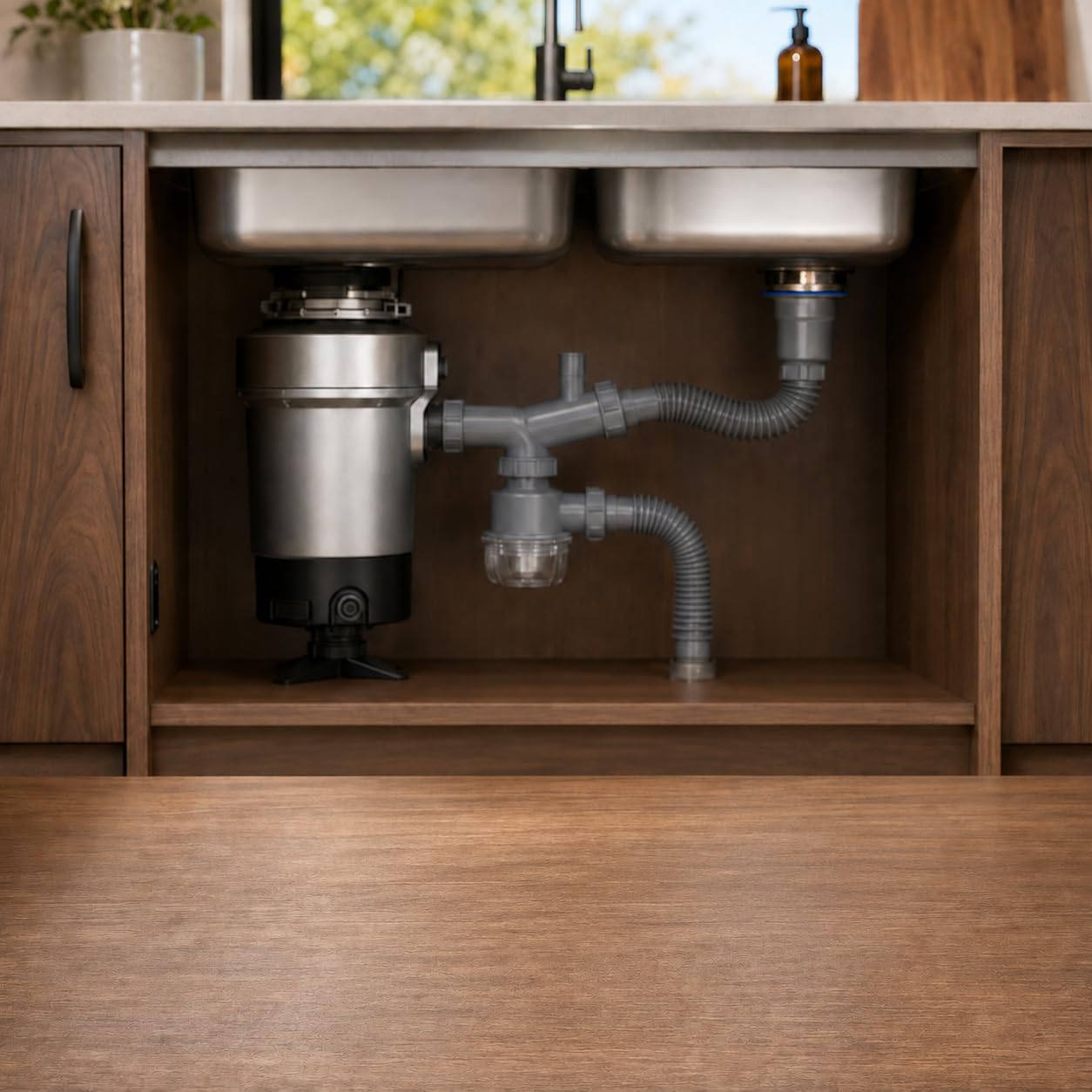 Kit Scarico lavello per InSinkErator Premium 550 SR, Doppia Vasca con dissipatore