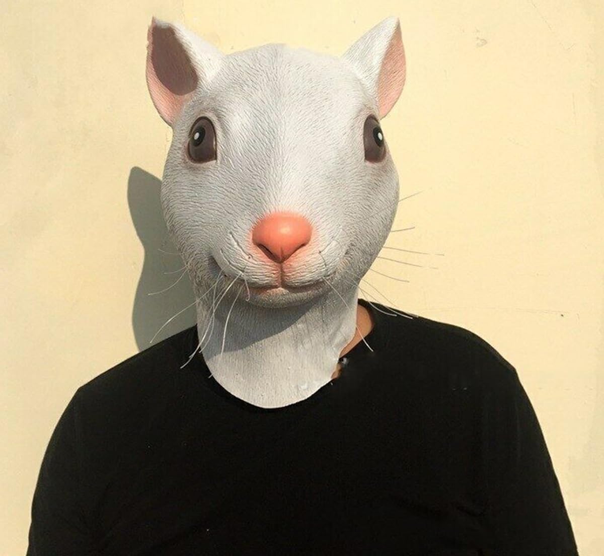 GK-O Funny Realistic Mouse Rat Latex Head Mask Halloween Costume Party Cosplay Prop - Image 5