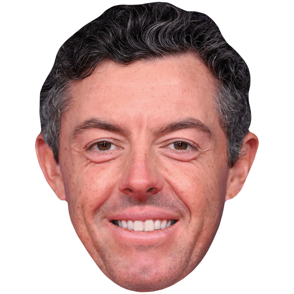 Rory McIlroy (Stubble) Celebrity Mask, Flat Card Face, Fancy Dress Mask