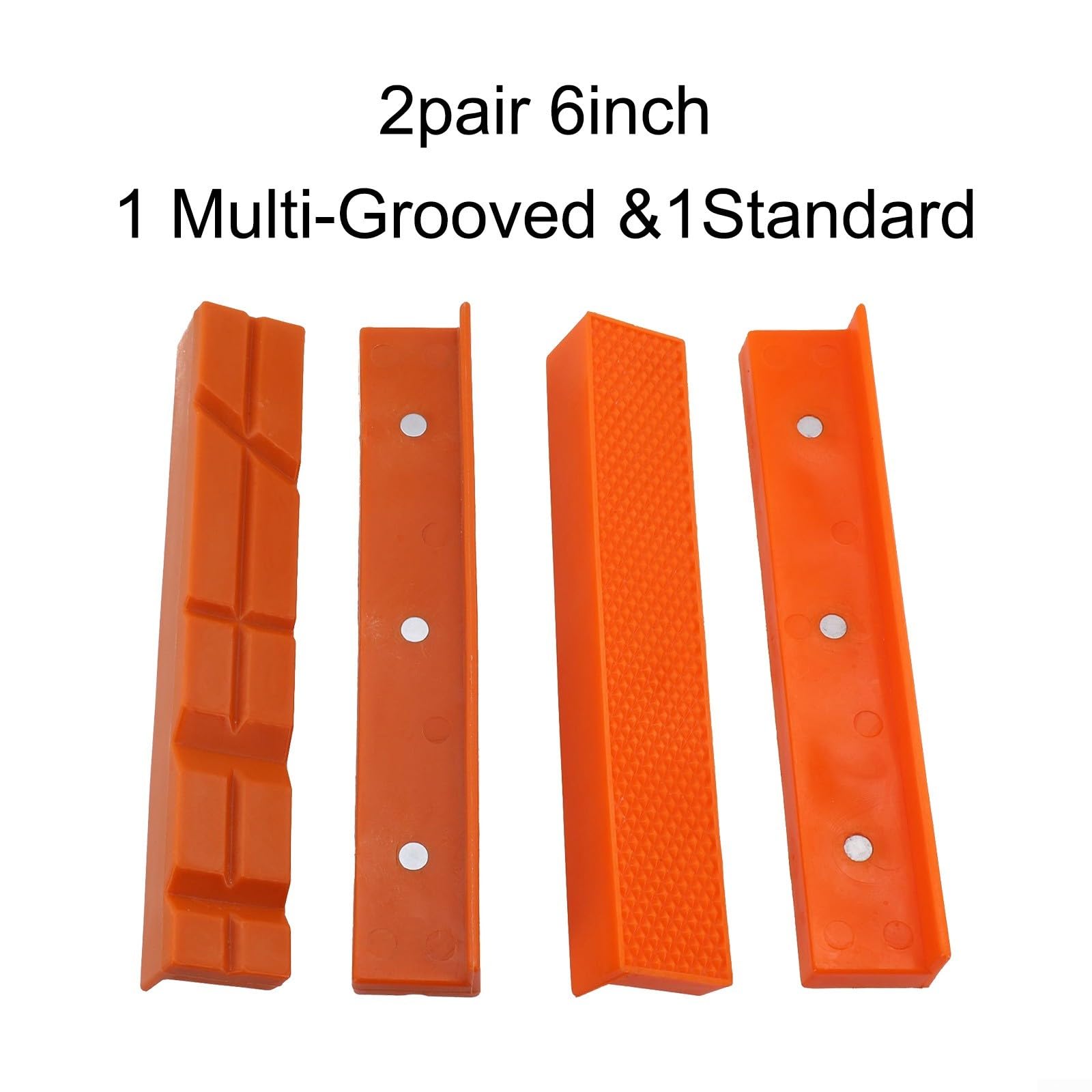 Mâchoires magnétiques de qualité professionnelle pour maintenir efficacement les matériaux délicats en place (15,2 cm, orange)