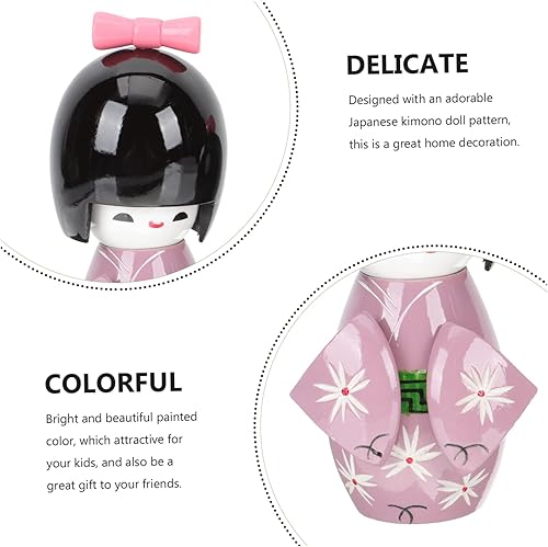 Miniatura 4 de ABOOFAN 1 juego de figura de kimono japonés, adorable artesanía tradicional, decoración del hogar para restaurantes y salas de estar, diseño que no