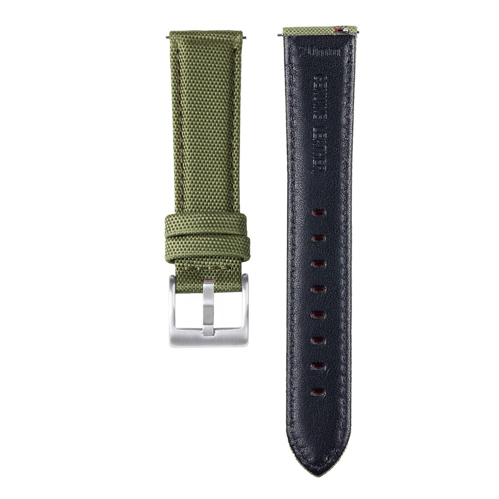 HuanJ Cinturino in vera pelle, cinturino in nylon, cinturino a sgancio rapido