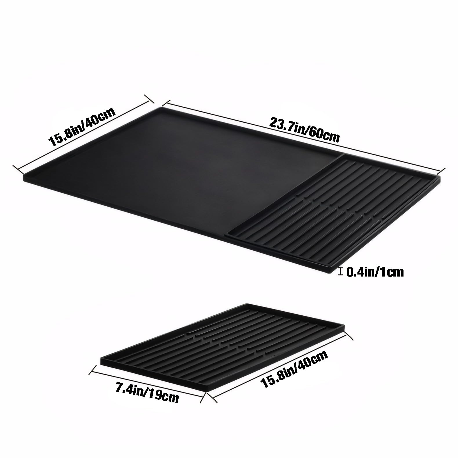 Coffee Bar Mat for Countertop, Emptycolor Heat Resistant Non-Slip Silicone Coffee Maker Station Mat for Counter, Waterproof Espresso Machine Mat — Amazon image 4