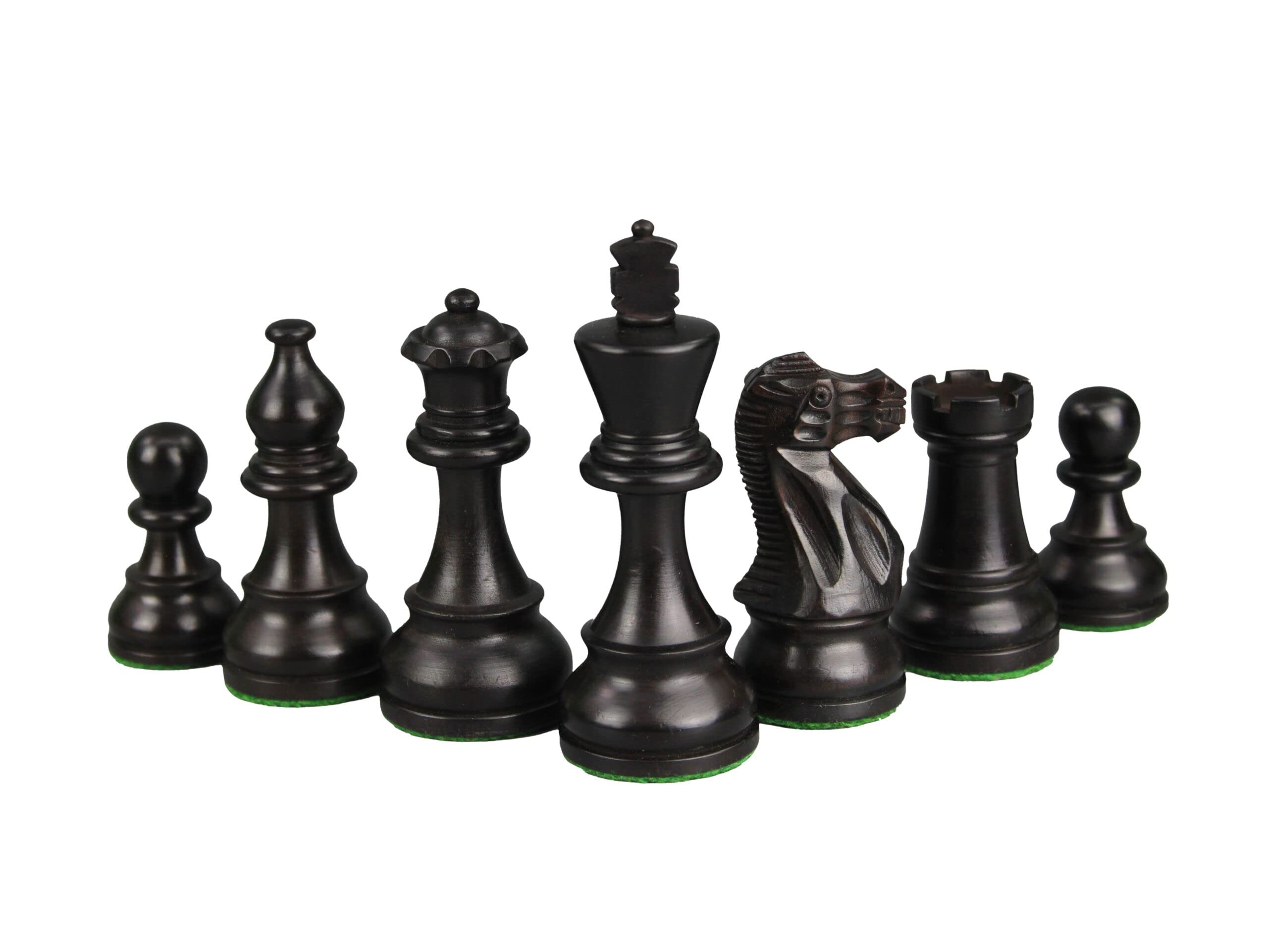 Set di scacchi in legno Tiger Ebano Tavola da 20 pollici Ebanizzati Classici Staunton Pezzi 9,75 pollici