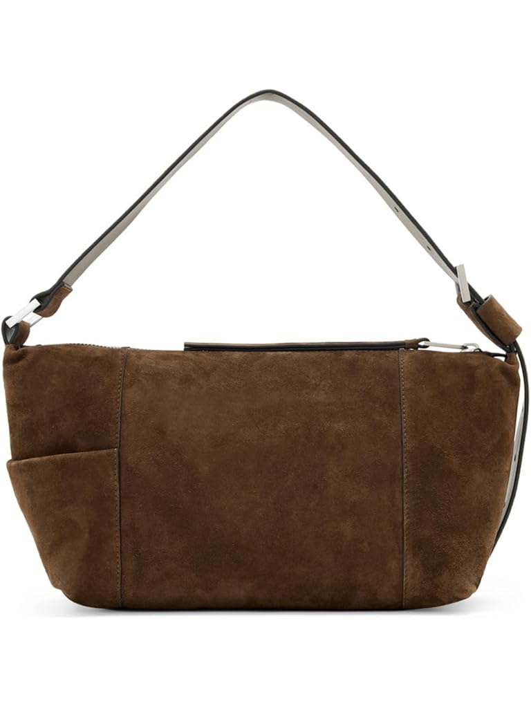 Brown AllSaints Vega Suede Shoulder Bag