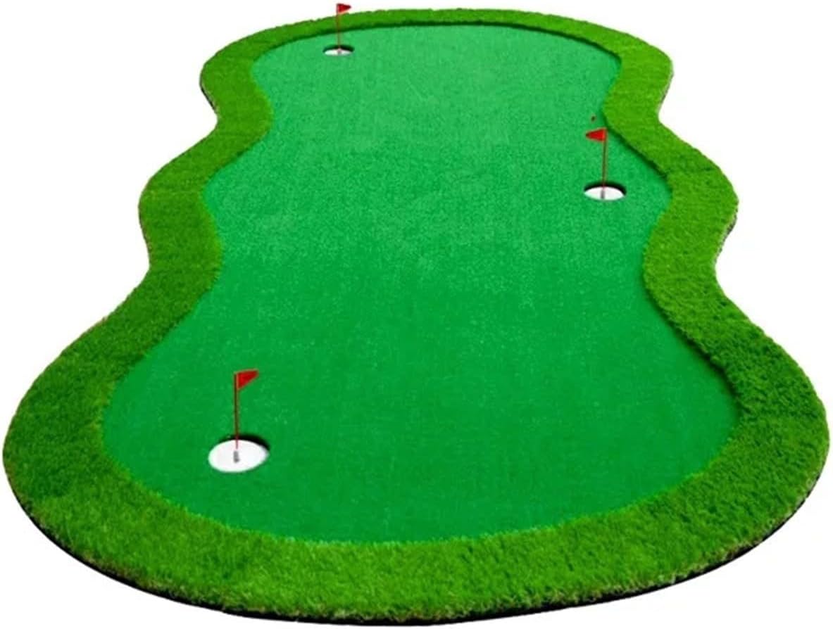 Custom Portable Golf Putting Green Mat for Indoor Golf Simulation and Putting Training