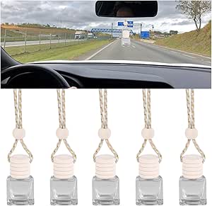 Amazon.com: Osilly 5PCS Hanging Car Air Freshener, 8 ml Oil Diffuser ...