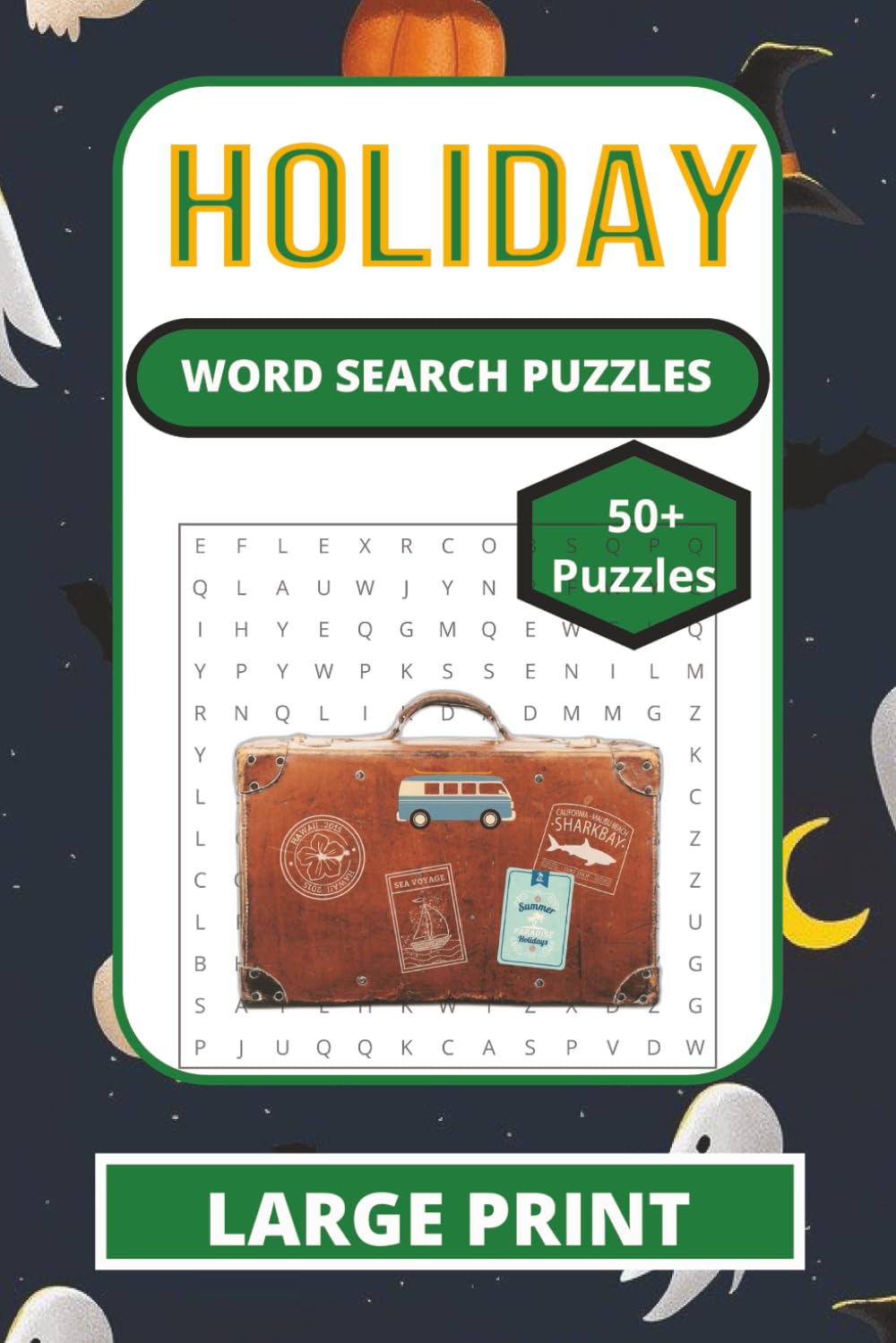 Holiday Word Search Puzzle: HOLIDAY WORDSEARCH PUZZLES: Word Search Puzzles with Easy-to-Read Print and All About Holiday, Vacations, Fun and More | ... Gift for Vacations, Holidays, and Relaxation