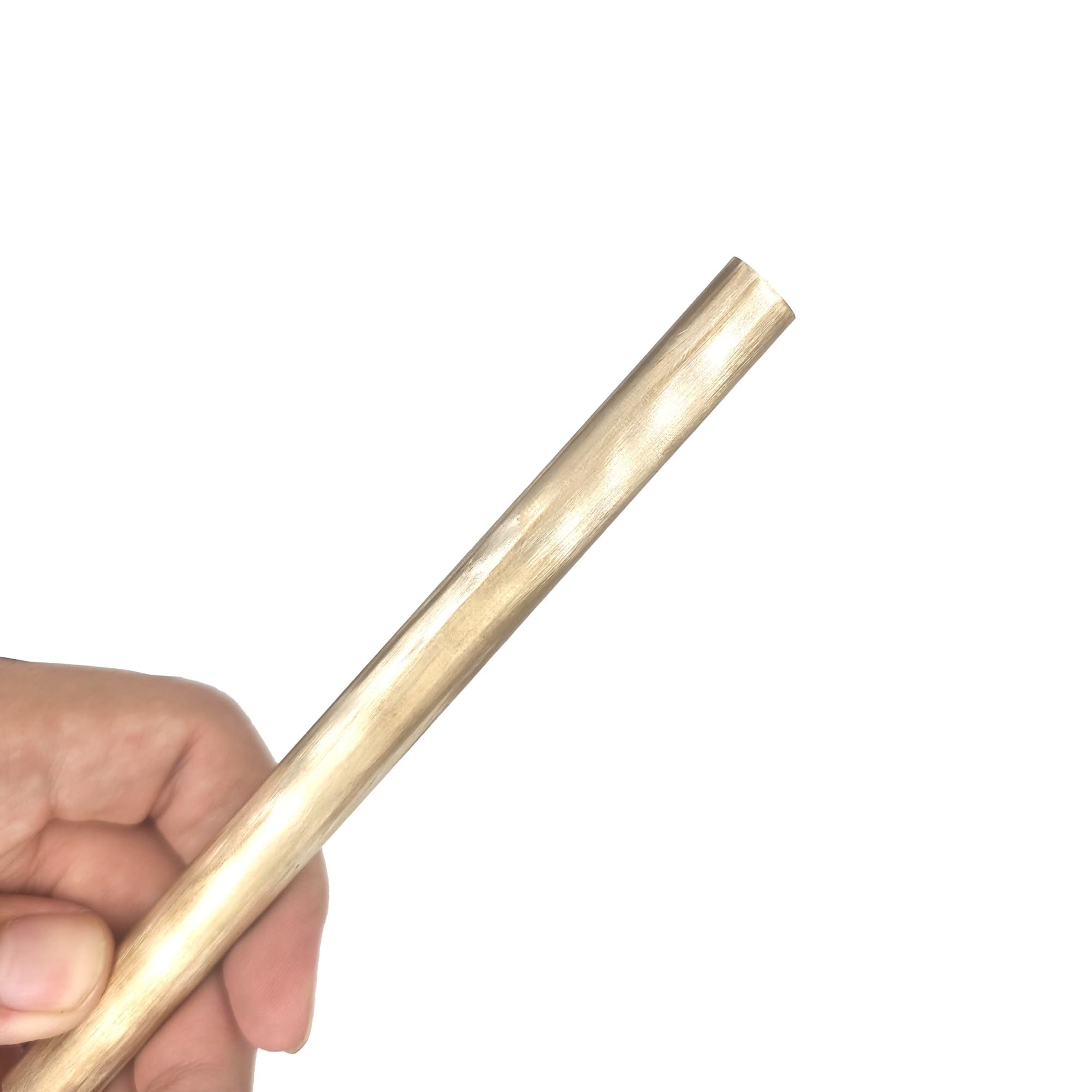Barra tonda in ottone da 2 mm, 3 mm e 4 mm, da 8 mm, 10 mm, 12 mm, 15 mm, 16 mm e 18 mm, for modellismo con manico di coltello fai da te. Materiale Grezzo(18x500mm)