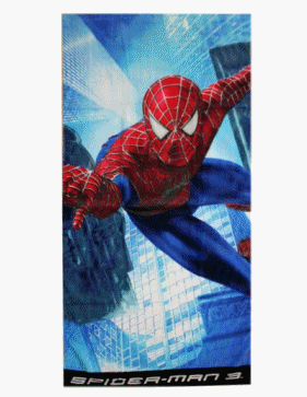Soleil d'ocre Drap DE Plage 75x150 cm Spiderman Velours Imprime 100% Coton, Multicolore, 75 x 150 cm Cover