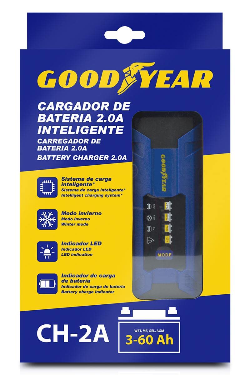 Goodyear Caricabatterie portatile per auto con indicatore LED 2.0A