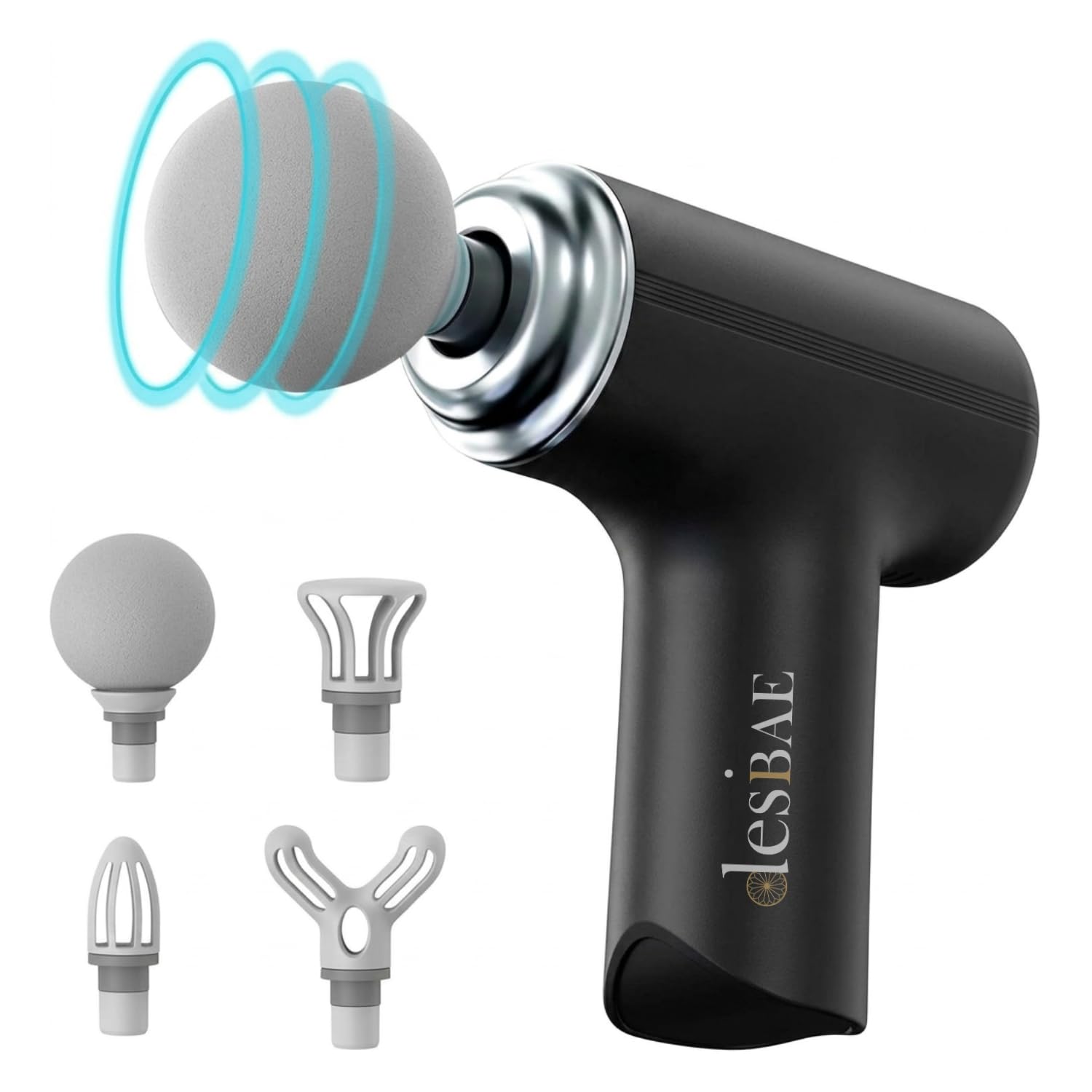 Desi BAE Massage Gun | Body Massager for Pain Relief | Massage Gun for Back Leg & Full Body | 4 Specialized Heads For Full Body Pain Relief (Model 1)-image-32