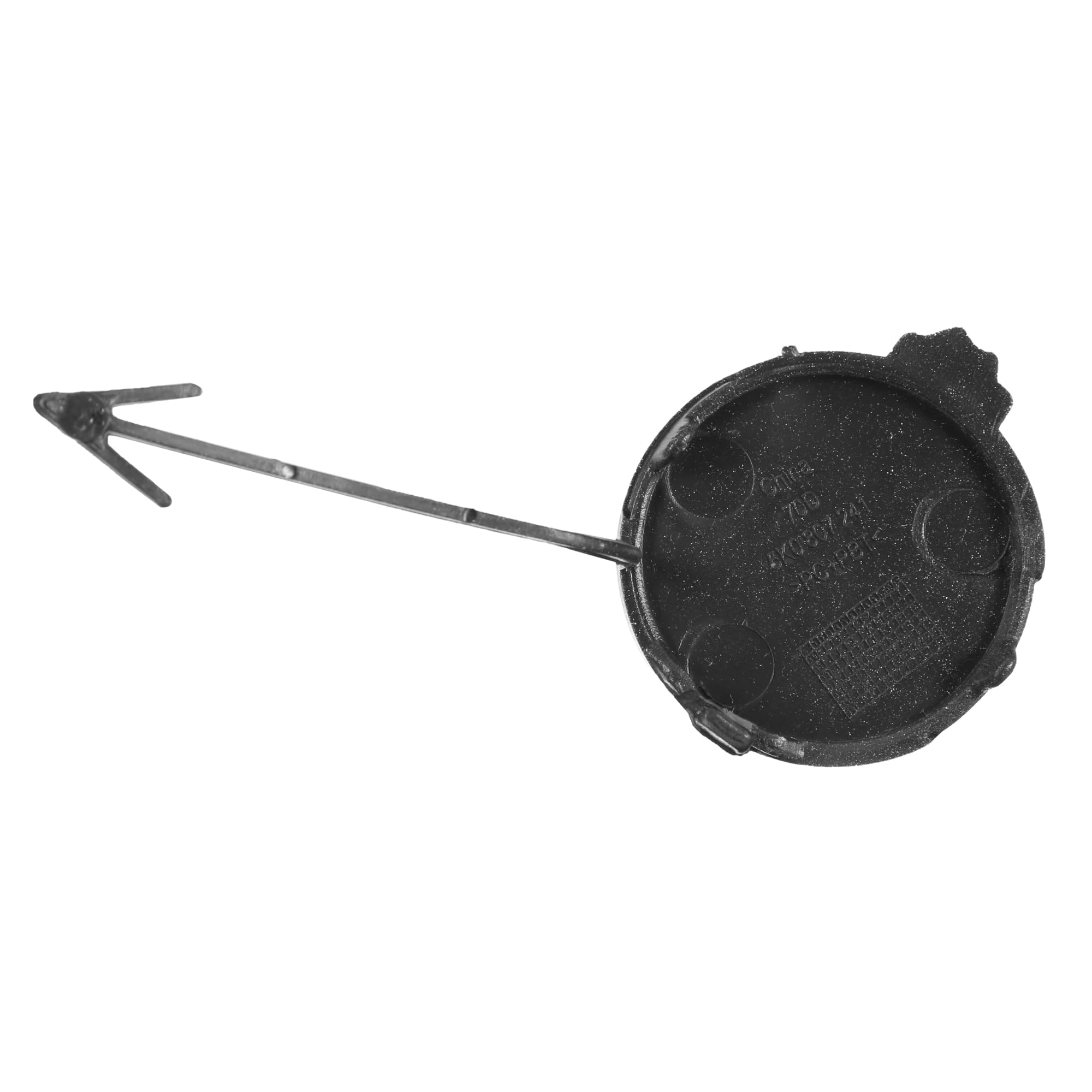 Unifizz Crochet de remorquage pour pare-chocs avant de voiture - Cache trou de rechange 5K0 807 241 pour Volkswagen Golf 6 MK6 2009-2013 - Argenté