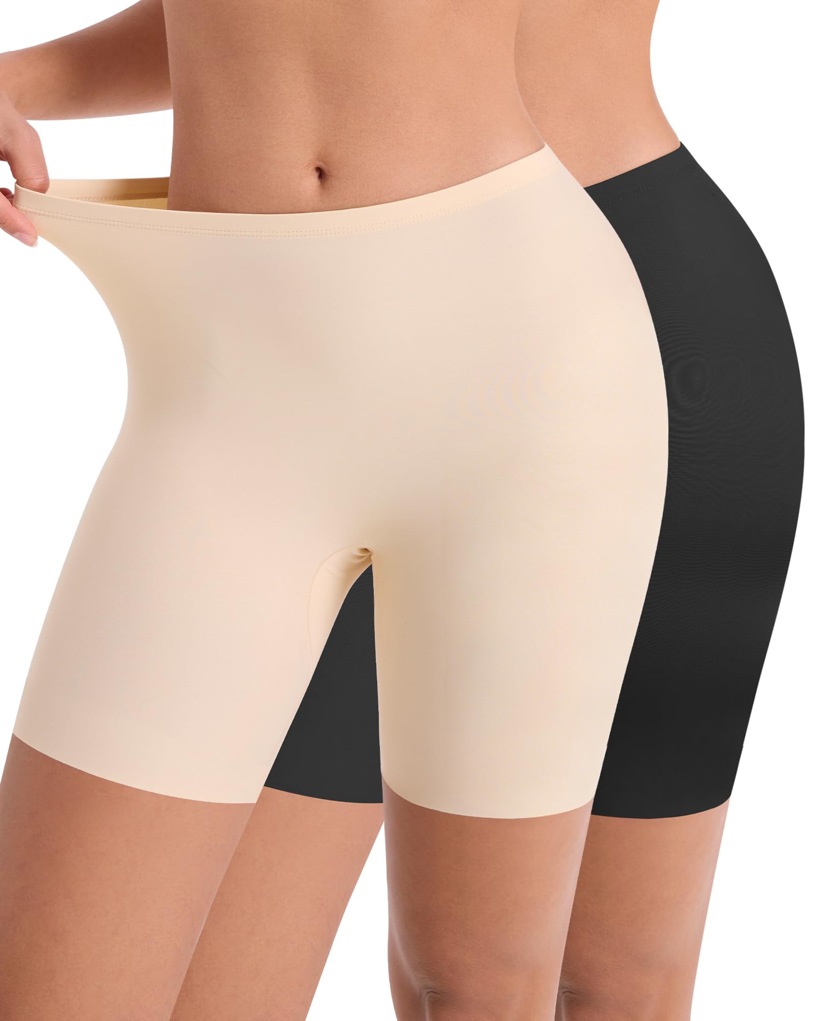 Seamless Cooling Slip Shorts Under Dresses Anti Chafing Boyshorts