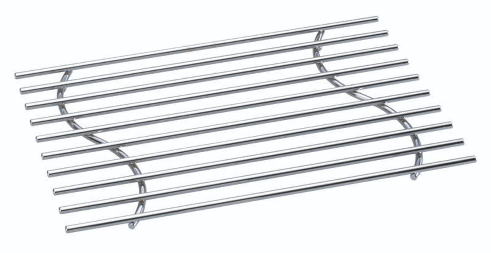 KitchenCraft Heavy-Duty Chrome-Plated Large Metal Trivet, 45 x 3 cm (17.5" x 12")