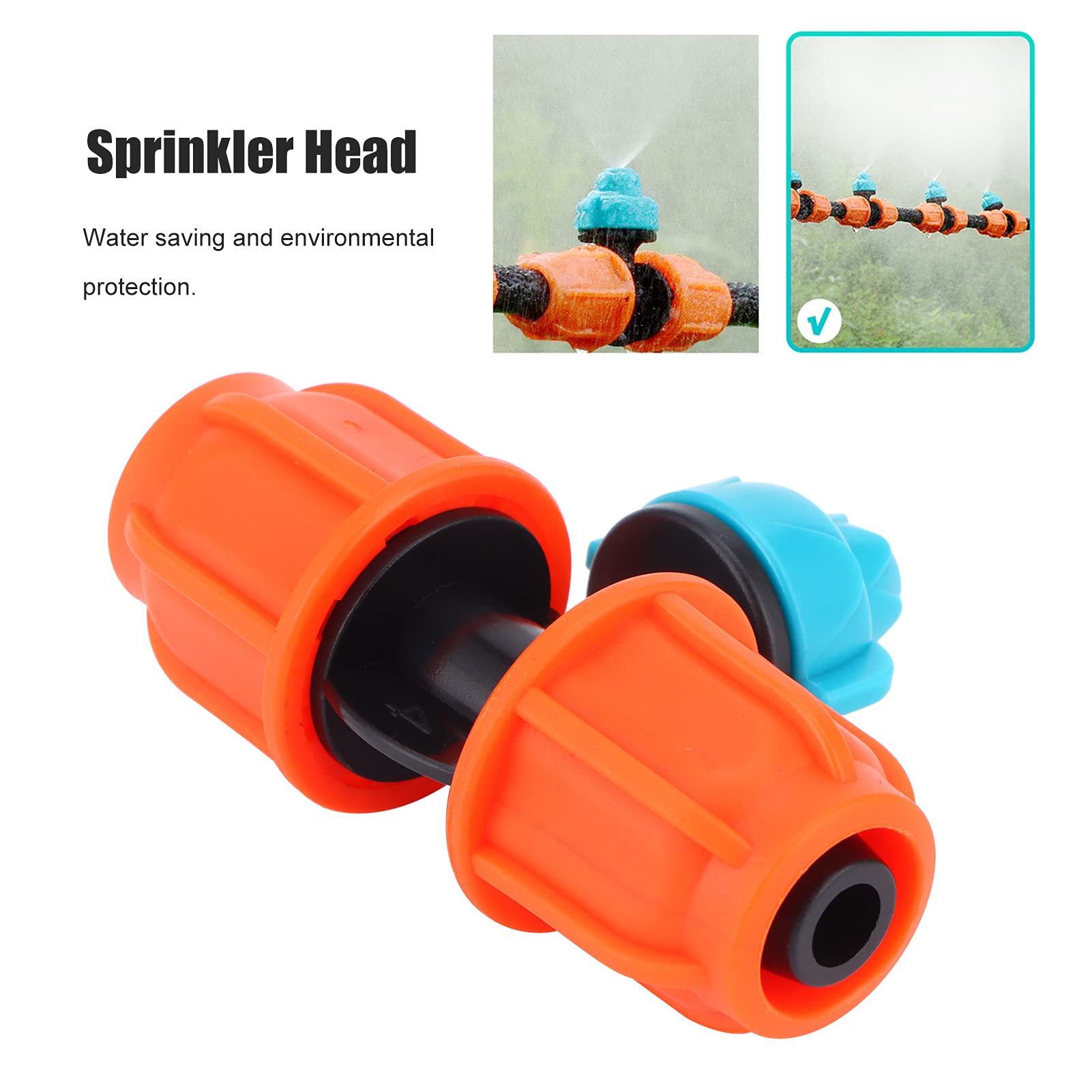 Emettitori di irrigazione a goccia, 30 ugelli nebulizzatori a 3 vie per irrigazione, per tubo 9/12, per prati, serre, giardini domestici 6 x 4,5 cm, diametro del tubo: 9 mm