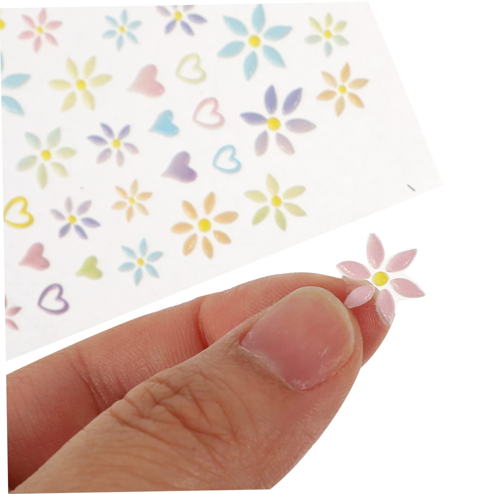 4 Set Adesivi Per Unghie Embossed Decorazioni Nail Art Facili Applicare Per Feste E Speciali Rimovibili E Resistenti Adatti Per Domestico E Salone 3 Pezzi*4