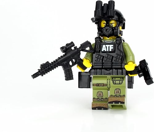 Battle Brick Coleccionable ATF Special Response Team SRT Officer Custom Collectible Minifigure