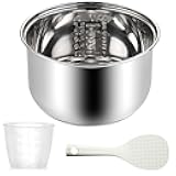 Rice Cooker Pot Replacement, 304 Stainless Steel Rice Cooker Inner Pot, Multi-Cooker Replacement Inner Bowl, Compatible with Most Electric Cookers, Ensuring Long - Lasting Use (1.6L)