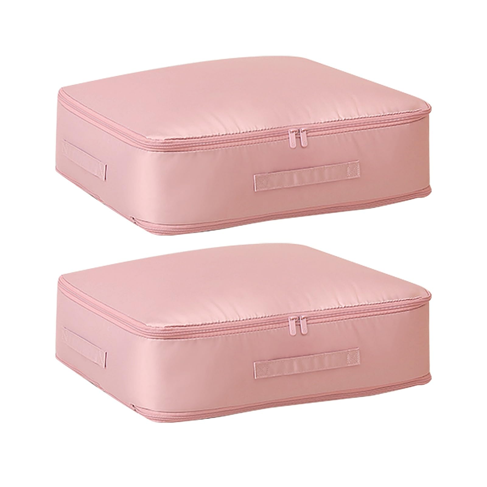 Bolsas de almacenamiento debajo la cama rosa para ordenar ropa de invierno en el dormitorio