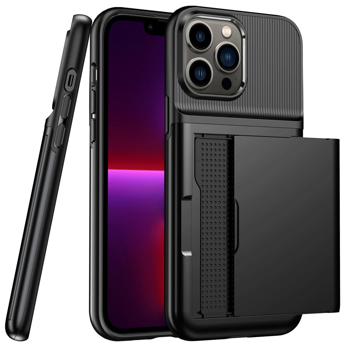 Coque iPhone 13 Pro noire fine anti-rayures pour préserver l'esthétique pure