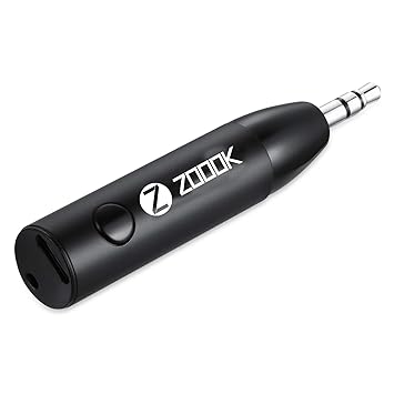 Zoook Rocker Bluemate+ Smart Bluetooth Receiver and Wireless car kit for Stereo/Headphone/Car/Home Theatre/Wired Speakers/Bluetooth Adapter with Mic for Handsfree Call and Music
