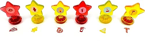 Miniatura 3 de TINYMILLS Camión de bomberos 2 en 1 apilable, crayón apilable con tapa de sello extra, recuerdos de fiesta para niños, rellenos de bolsas de