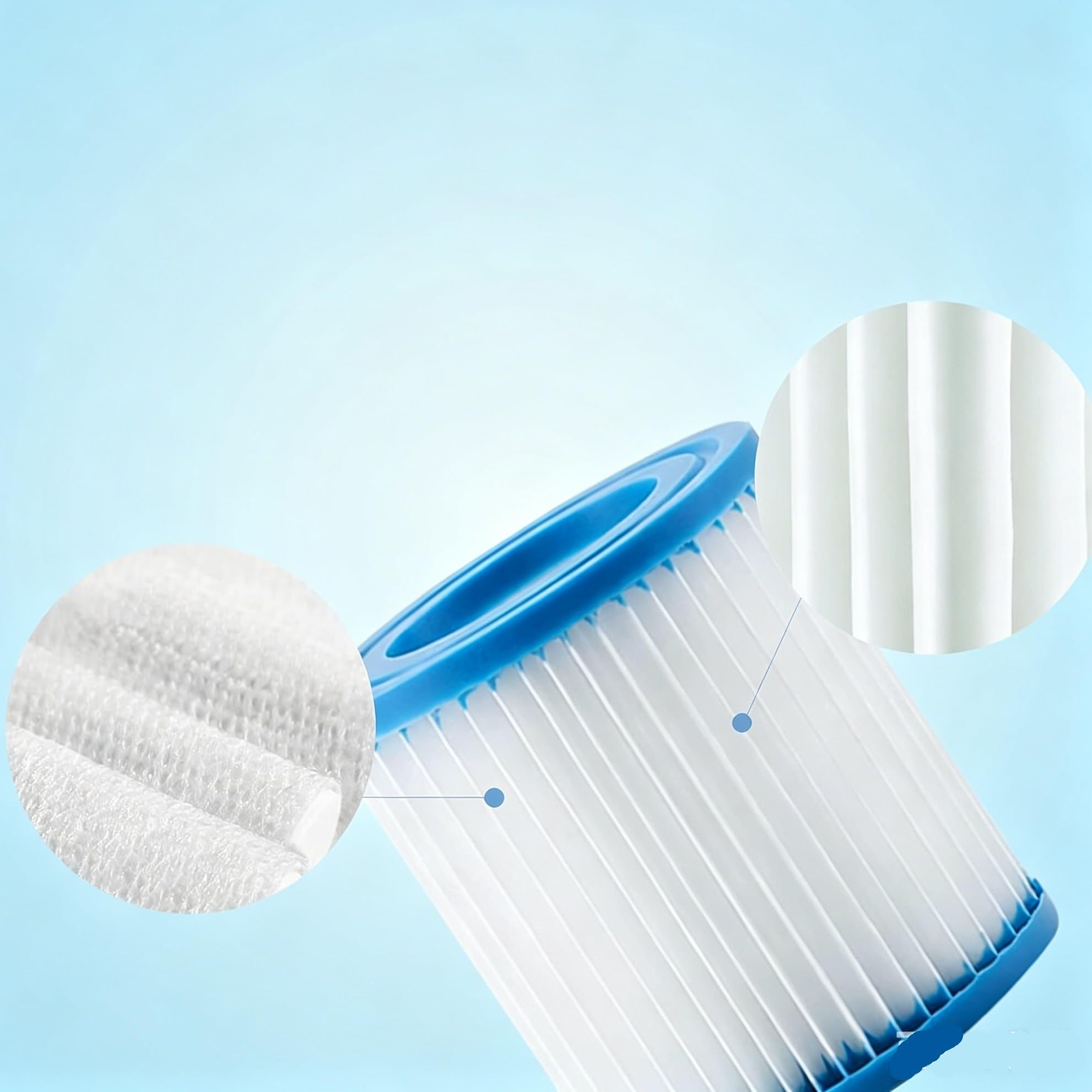 Cartuccia Filtro Piscina Tipo H, Compatibile con Intex, 29007 28601 28602(4pcs)