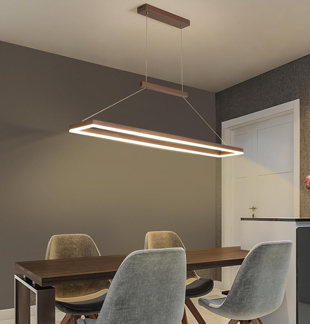 Bellastein LED Pendelleuchte 100 Cm – Schwarz, Dimmbar, Mit Fernbedienung, Für Esstisch & Wohnzimmer