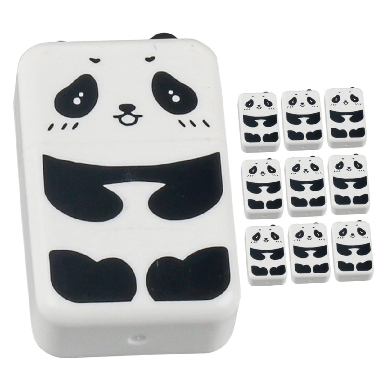 STOBOK 40pièces Gommes Créatives Forme De Panda Gomme Multifonction Pour Dessin Et Écriture Accessoire De Bureau Amusant