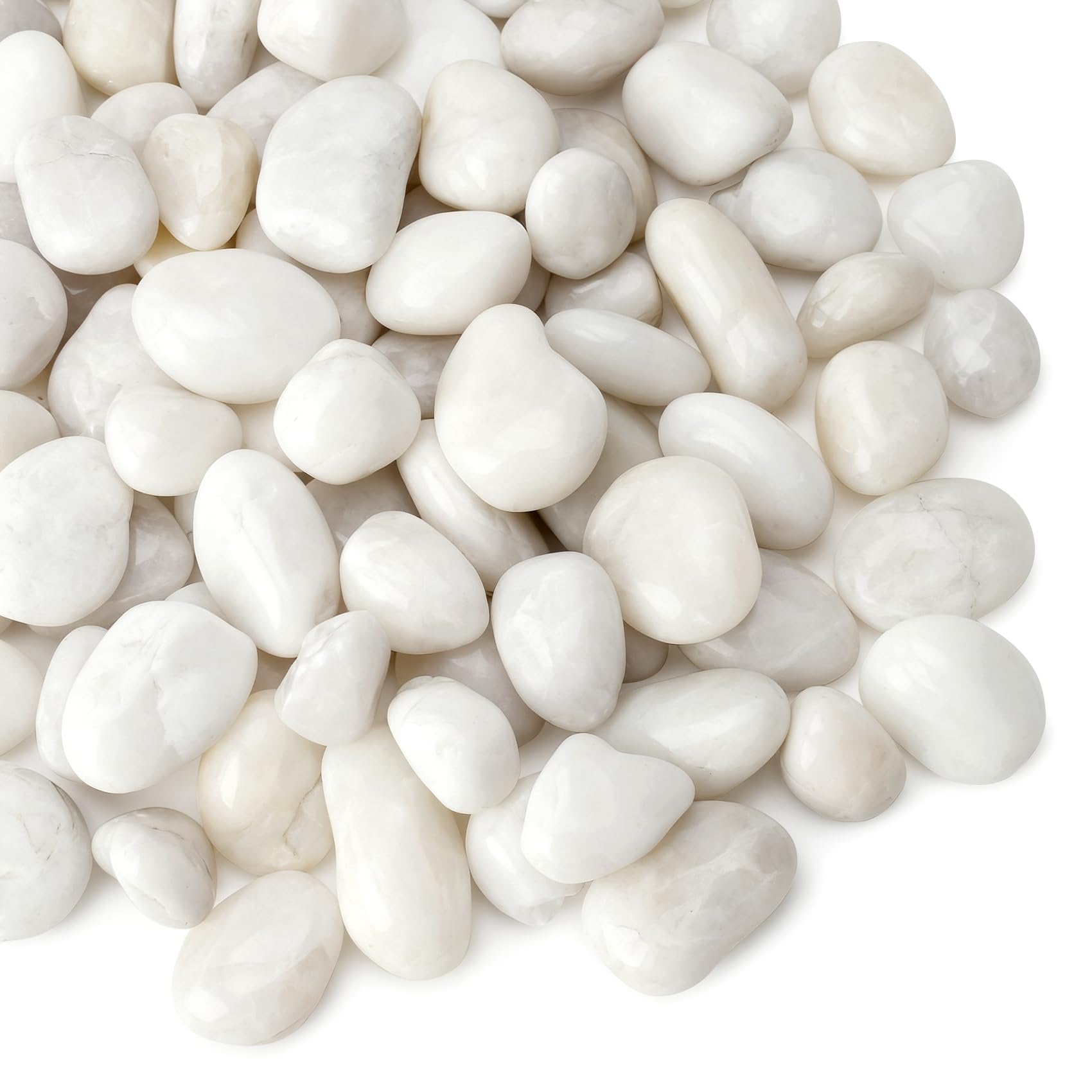 Mr. Fireglass 10lb White River Rocks
