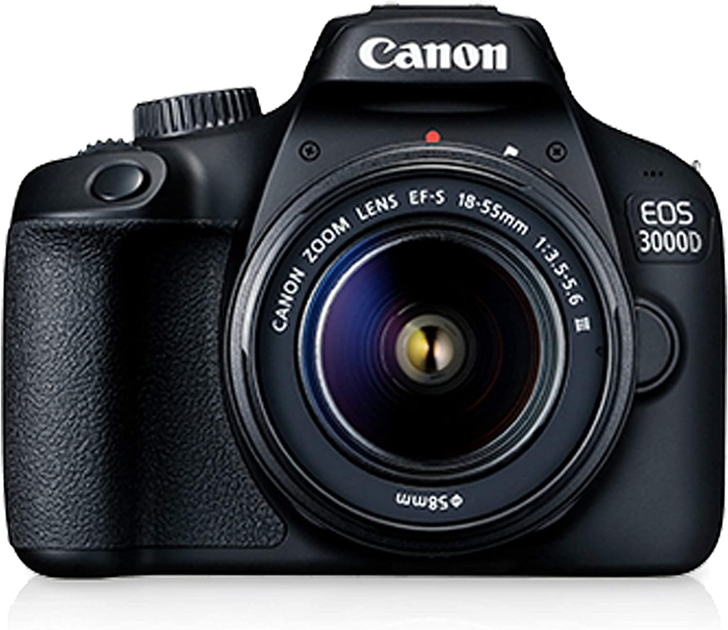 Canon EOS 3000D Camera Body with 18-55mm lens attached