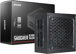 Fonte Gamer Pcyes Shocker Full Modular 600w 80 Plus White - Black Vulcan - FM600WBV