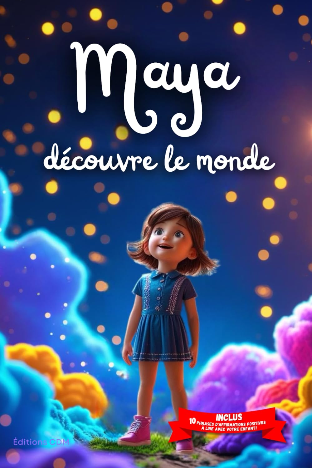Maya découvre le monde: Livre personnalisé prénom, mini-histoires magiques, aventures, confiance en soi, leçons de vie, affirmations positives, ... en famille, endormissement paisible : Maya