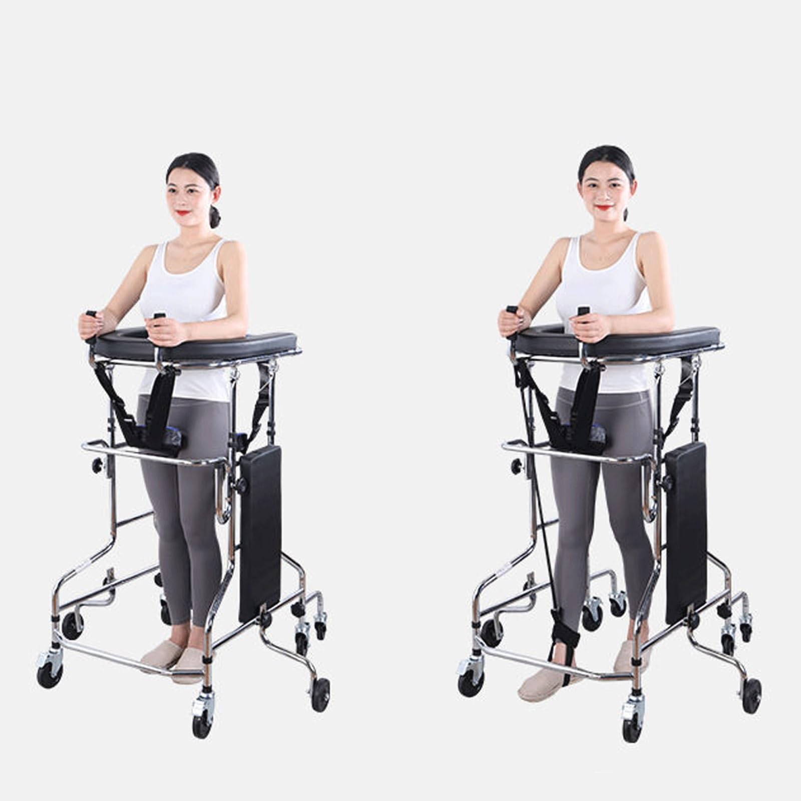 Deambulatore per Adulti L'allenamento e L'assistenza degli Arti Inferiori, Altezza Regolabile per Anziani, Disabili, Ictus, Emiplegia, Riabilitazione Post-operatoria (Size : Men's)