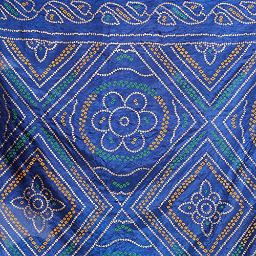 Image of DUPATTA BAZAAR Woman's Printed Bandhini Silk dupatta