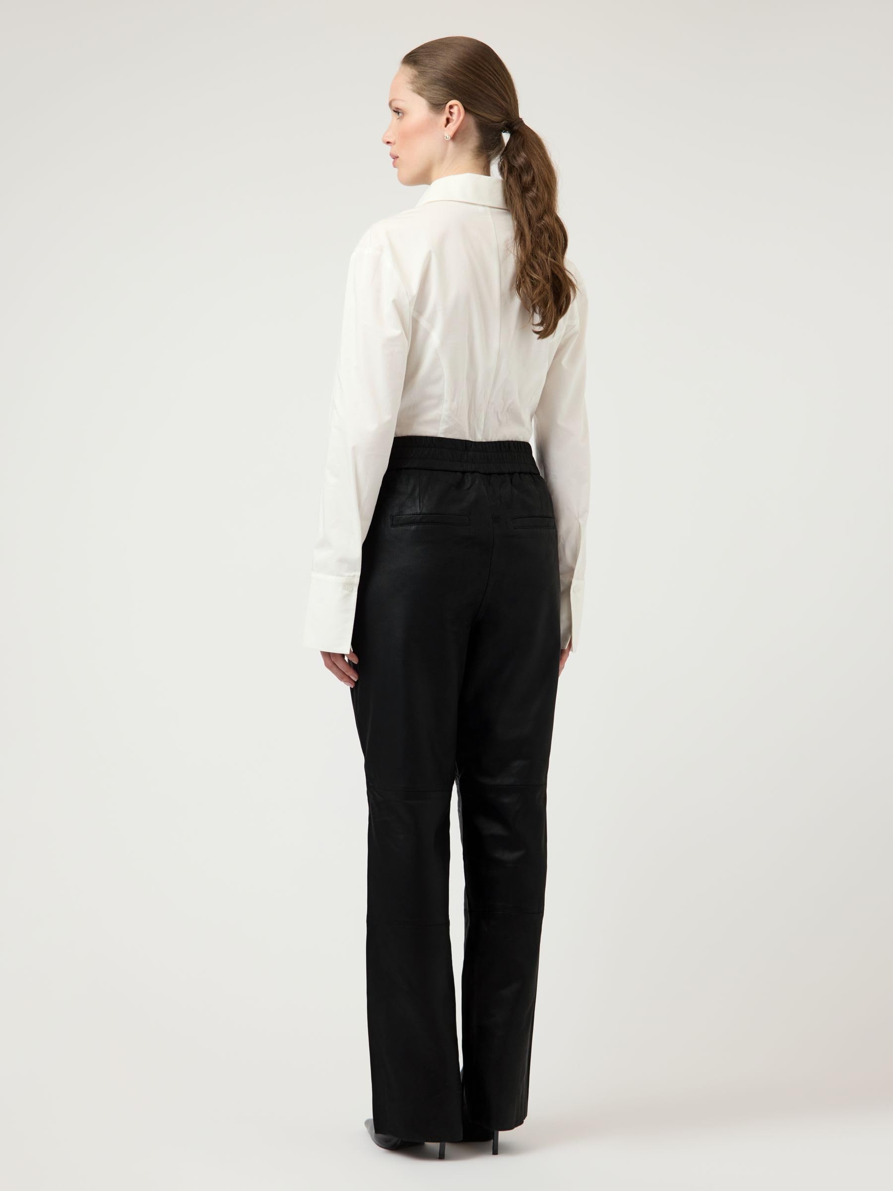 YAS Yassophie Hw Leather Pants Noos - Yassophie Hw Leather Pants Noos Kobiety