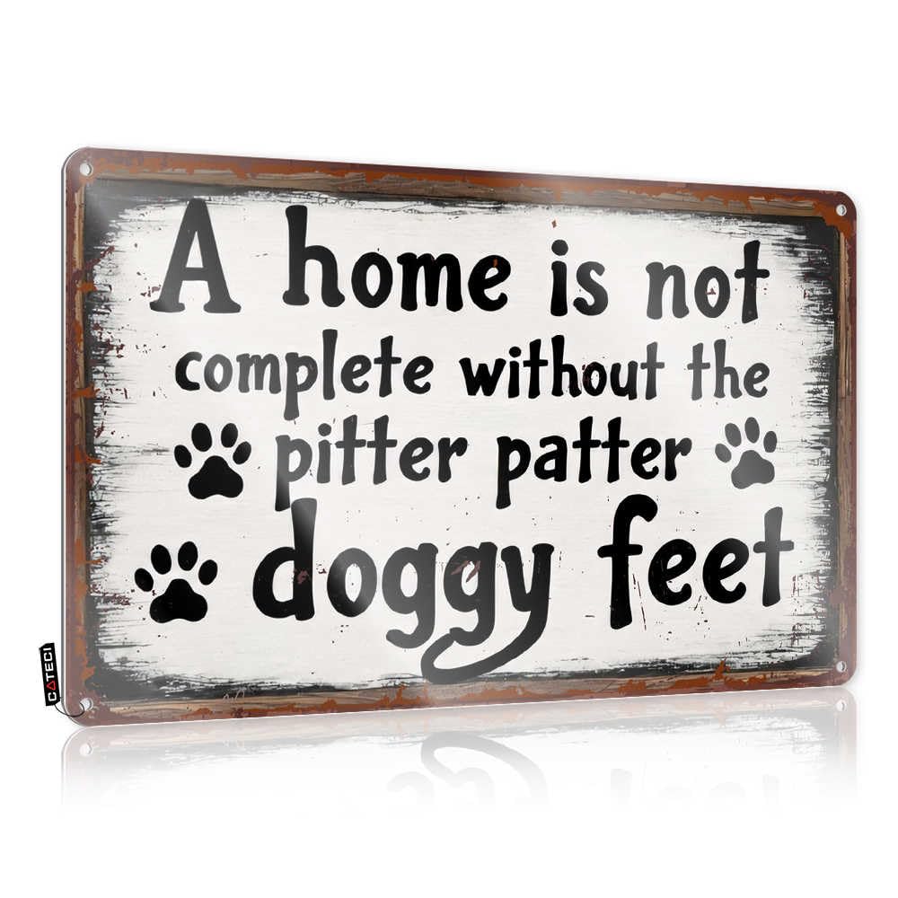 Fzfn Colour Decor Accessories Vintage Style | Home Complete With Doggy Feet Patter Scandinavian Accessories Home Decor(20X30cm)